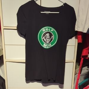 Amazon Essentials Black 'Golf Mom' Tee
